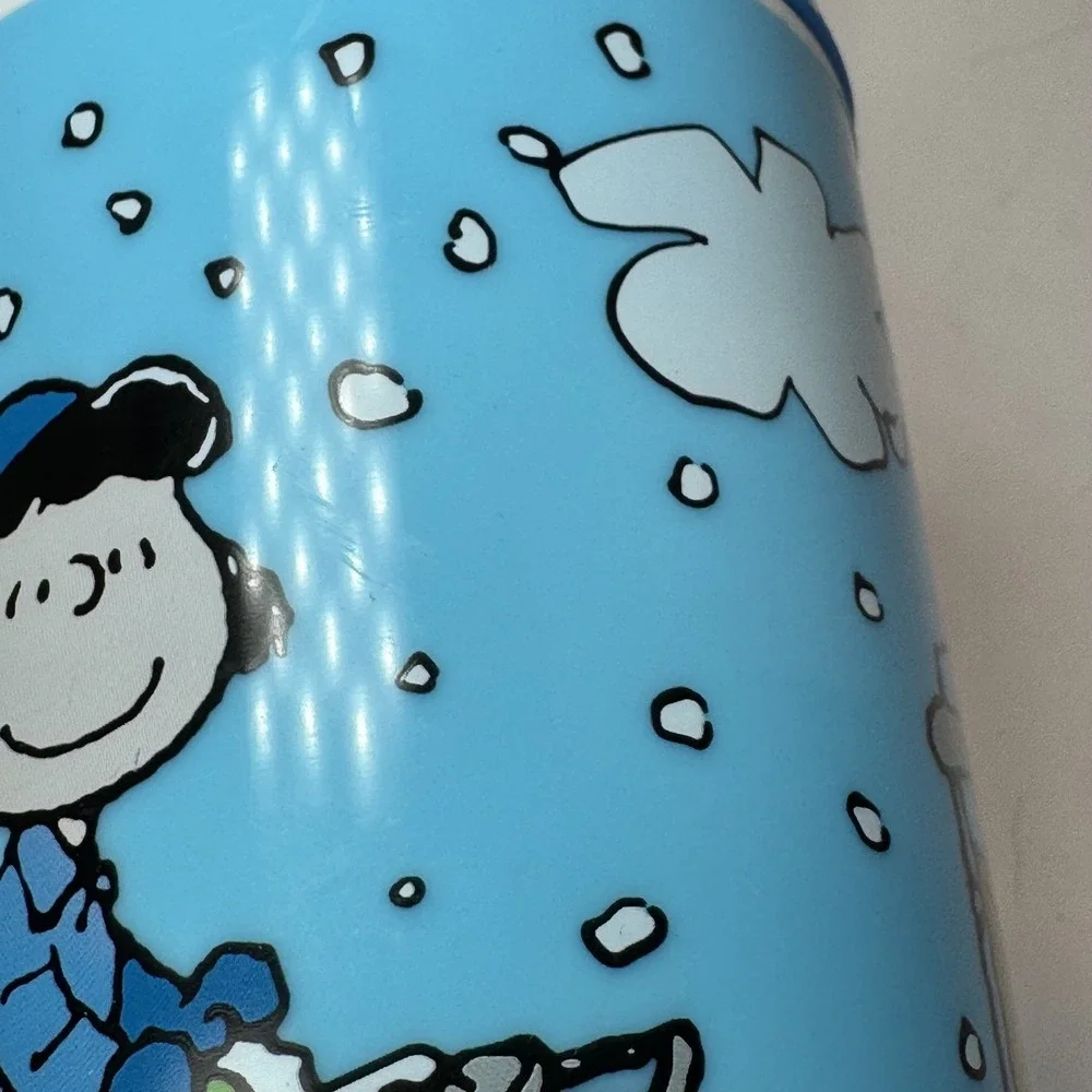 Zak! Peanuts Classic 12oz / 35ml Tumbler Cup Mug w/ Lid Snoopy Charlie Brown EUC